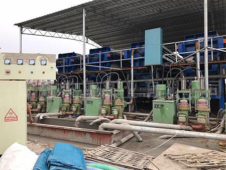 漢格環保壓濾機打樁污泥客戶使用案例